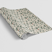 Snowy Pine Christmas Gift Wrap, Winter Village Cottage Wrapping Paper, Comfy Holiday Deer Wrapping Paper, Winter Cabin Present Wrapping Paper
