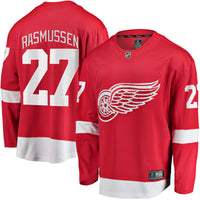 Detroit Red Wings Michael Rasmussen Fanatics Red Home Breakaway Player Jersey