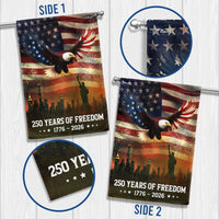 250 Years of Freedom Garden Flag | 1776-2026 American Anniversary Eagle & Statue of Liberty | Double-Sided Patriotic Outdoor Decor | Gift for Veterans & Patriots