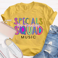 Personalized Your name And Subject Specials Squad Teacher T-Shirt