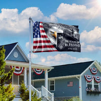 250 Years Of Blessing America Flag | One Nation Under God | UV-Resistant Polyester Grommet Flag | Patriotic Commemorative 1776-2026