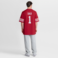 San Francisco 49ers Number 1 Dad Scarlet Game Jersey