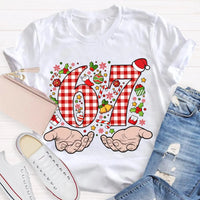 Candy Cane Snowflakes Christmas T-Shirt, Six to Seven Santa Hat Shirt, Festive Holiday Graphic Tee, Winter Xmas Shirt, Christmas Family Present