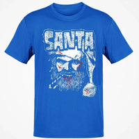 Dark Spooky Christmas Graphic Tee, Santa Horror T-Shirt, Scary Killer Santa Clause Shirt, Creepy Holiday Season Slasher Top