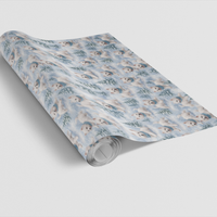 Winter Wonderland Terrier Gift Wrap, Westie Christmas Wrapping Paper, Adorable Dog Breed Wrapping Paper, Holiday Pet Lover Gift Wrap Roll