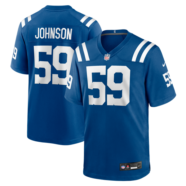 Indianapolis Colts Buddy Johnson Nike Royal Team Game Jersey