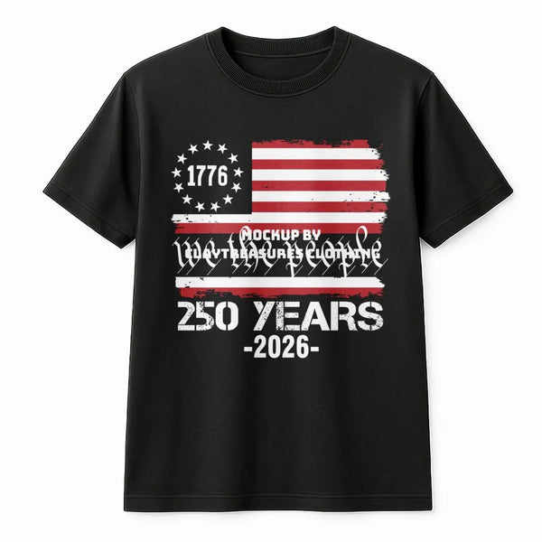 1776 We The People 250 Year Anniversary T-Shirt | Patriotic USA Flag Graphic Design | Premium Cotton Unisex Tee | Gift for American History Buffs