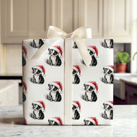 Watercolor Animal Gift Wrap, Baby Skunk Christmas Wrapping Paper, Skunk Wrapping Paper Roll, Holiday Wrapping Paper, Woodland Xmas Gift Wrap
