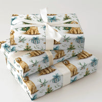 Watercolor Goldendoodle Gift Wrap, Goldendoodle Christmas Wrapping Paper, Festive Goldendoodle Dog Wrapping Paper, Xmas Gift Wrap