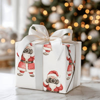 Vintage Camera Christmas Gift Wrap, Photographer Santa Wrapping Paper, Watercolor Photographer Wrapping Paper, Camera Holiday Gift Wrap