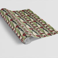 Golfer Holiday Fairway Gift Wrap, Golf Santa Christmas Wrapping Paper, Country Club Xmas Wrapping Paper, Golf Lover Gift Wrapping Paper