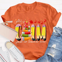 Pencil Tree Christmas Shirt, All Is Calm Said No Teacher Ever Shirt, Humorous Teacher Holiday Tee, Sarcastic Educator Shirt, Christmas Present