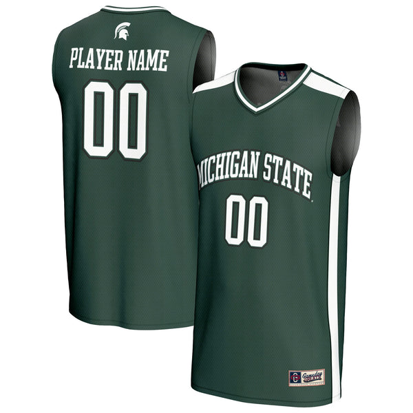 Michigan State Spartans GameDay Greats NIL Pick-A-Player Lightweight Basketball Fashion Jersey - Green