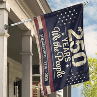 250 Years We the People House Flag | Semiquincentennial 1776-2026 Vintage American Stars Design | Double-Sided Weather-Resistant Outdoor Flag | Patriotic Gift for American History Fans