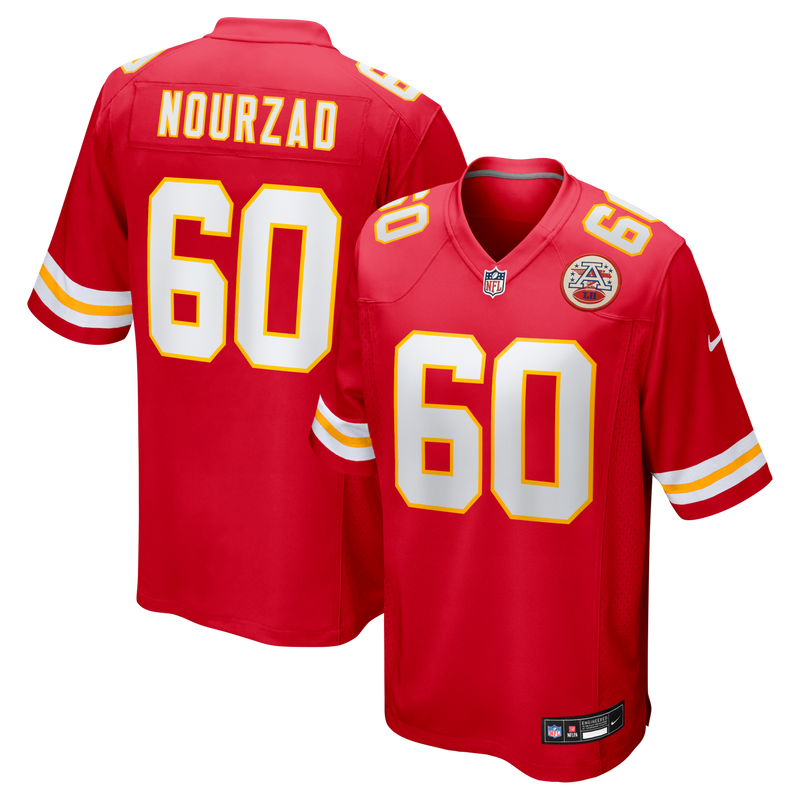 Kansas City Chiefs Hunter Nourzad Nike Red Game Jersey