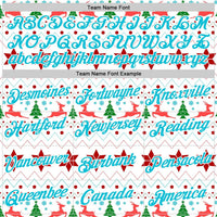 Personalized Name and Number Holiday Hoodie, Custom Christmas Ugly Sweater Sports Hoodie, Xmas Team Spirit Pullover Sweatshirt