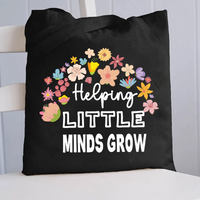 Helping Little Minds Grow Canvas Tote Bag