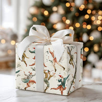 Twelve Days of Christmas Gift Wrap, Ten Lords a Leaping Wrapping Paper, Vintage Holiday Wrapping Paper, Carol Present Wrap Paper Roll