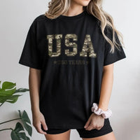Camo America T-Shirt | USA 250 Years Camouflage Patriotic Design | Soft Breathable Cotton Tee | Gift for Veterans and Outdoor Enthusiasts