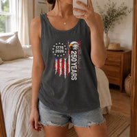 American Eagle 250 Years Tank Top | 1776-2026 Distressed Flag Art | Soft Breathable Unisex Fit | Patriotic Gift for History Enthusiasts