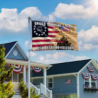 We The People Patriotic House Flag | 250 Years of Freedom 1776-2026 | Double-Sided UV-Resistant Polyester | Americana Commemorative Gift