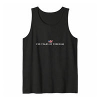250 Years of Freedom Tank Top | USA Map Flag Patriotic Print | Soft Breathable Premium Fabric | Gift for Patriotic Americans
