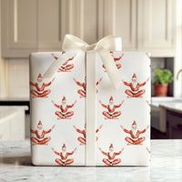 Yoga Santa Christmas Wrapping Paper, Watercolor Meditating Santa Wrapping Paper, Zen Holiday Gift Wrap, Mindful Gift Wrapping Paper Roll