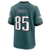Philadelphia Eagles Britain Covey Midnight Green Team Game Jersey