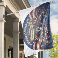 Personalized American Eagle House Flag | Custom Family Name Banner | Double-Sided 250 Years of Freedom Decor | Premium Patriotic Gift for Yard