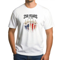 America 250 Years T-Shirt | Vintage Fighter Jet American Flag Graphic | Premium Cotton | Collector's 4th of July Gift for Patriots