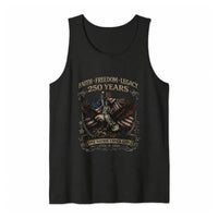 USA 250 Years Patriotic Tank Top | Bald Eagle Cross & Statue of Liberty American Flag Design | Premium Soft Breathable Fabric | Christian Patriot Gift for Men & Women