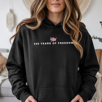 America 250th Anniversary Hoodie | 250 Years of Freedom USA Map Design | Cotton-Polyester Blend Comfort Sweatshirt | Patriotic Gift for Independence Day