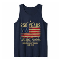 America 250 Years Tank Top | USA 250th Anniversary We The People American Flag | Premium Soft Breathable Sleeveless Shirt | Patriotic Gift for Men & Women