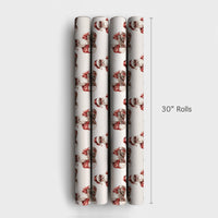 Tattooed Santa Christmas Wrapping Paper, Cool Sunglasses Santa Wrapping Paper, Edgy Holiday Gift Wrap, Fun Xmas Gift Wrapping Paper Roll
