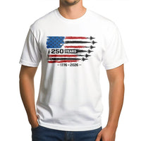America 250 Years T-Shirt | 1776-2026 Distressed Flag Design | Soft Breathable Cotton Tee | Patriotic Gift for History Buffs
