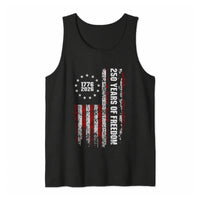 USA 250th Anniversary Tank Top | Distressed American Flag 1776-2026 250 Years of Freedom | Premium Lightweight Breathable Fabric | Patriotic 4th of July Gift