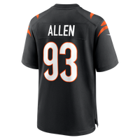 Cincinnati Bengals Jonathan Allen Black Team Game Jersey