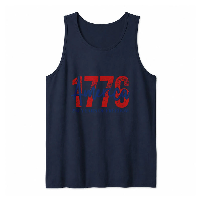 1776 America Tank Top | 250 Years of Freedom Patriotic Design | Soft Breathable Unisex Fit | Gift for American History Lover