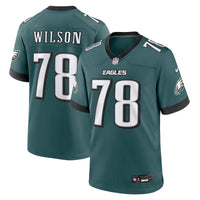 Philadelphia Eagles Zion Wilson Midnight Green Team Game Jersey