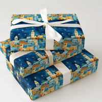 Bethlehem Nativity Christmas Gift Wrap, Wise Men Still Seek Him Wrapping Paper, Camels Starry Night Present Wrap, Christian Wrapping Paper
