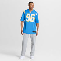 Los Angeles Chargers Myles Adams Powder Blue Team Game Jersey