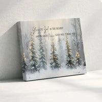Christian Christmas Canvas, Glory to God Luke 2 14 Scripture Canvas Art, Religious Holiday Canvas Print, Winter Faith Home Decor Present