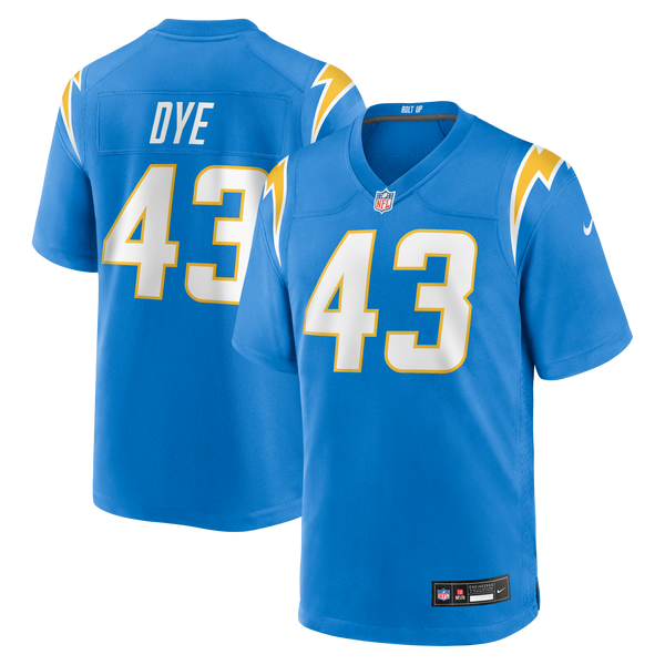 Los Angeles Chargers Troy Dye Nike Powder Blue Game Jersey