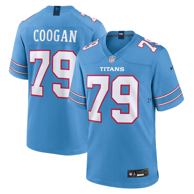 Tennessee Titans Pat Coogan Light Blue Team Game Jersey