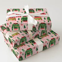 Festive Pattern Holiday Gift Wrap, Ugly Christmas Sweater Wrapping Paper, Retro Xmas Stocking Wrapping Paper, Holiday Decor