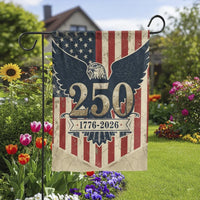 Eagle America 250 Years Garden Flag | 1776-2026 Vintage Americana Eagle Design | Weather-Resistant Double-Sided Polyester | Patriotic Gift for History Lovers