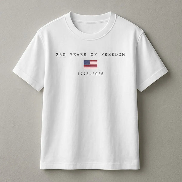 America 250th Birthday T-Shirt | 250 Years of Freedom 1776-2026 | Premium Comfort Colors Tee | Patriotic July 4th 2026 Collector's Gift