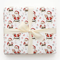Poker Card Suits Holiday Gift Wrap, Santa Playing Cards Christmas Wrapping Paper, Novelty Xmas Wrapping Paper, Card Player Holiday Gift Wrap