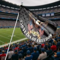 American Eagle House Flag | 250 Years Of Freedom Anniversary | Premium Weather-Resistant Polyester | Patriotic Outdoor Home Decor Gift