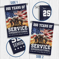 American Flag Garden Flag 250 Years Service | Semiquincentennial 1776-2026 Veterans Day | Double-Sided Polyester | Patriotic Outdoor Decor Gift